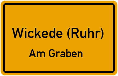 Straßenverzeichnis Wickede (Ruhr) Am Graben