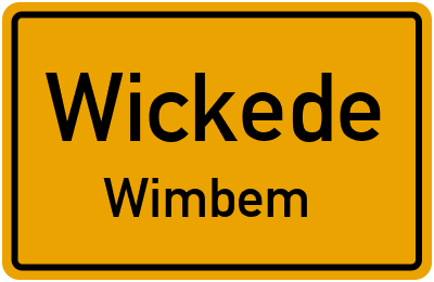 Straßenverzeichnis Wickede Wimbem