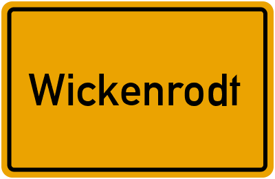 Ortsschild von Gemeinde Wickenrodt in Rheinland-Pfalz