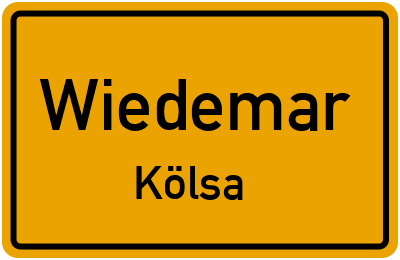 Straßenverzeichnis Wiedemar Kölsa