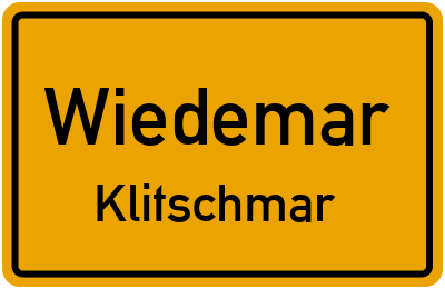 Straßenverzeichnis Wiedemar Klitschmar