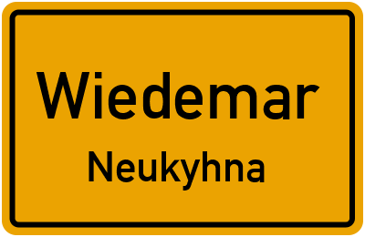 Straßenverzeichnis Wiedemar Neukyhna