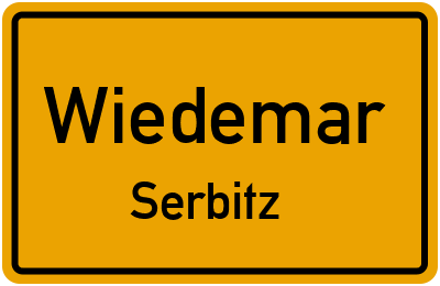 Straßenverzeichnis Wiedemar Serbitz