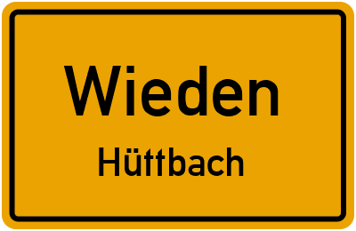 Straßenverzeichnis Wieden Hüttbach