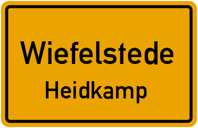 Straßenverzeichnis Wiefelstede Heidkamp