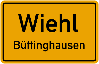 Straßenverzeichnis Wiehl Büttinghausen