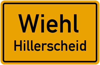 Straßenverzeichnis Wiehl Hillerscheid