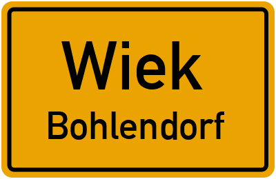 Straßenverzeichnis Wiek Bohlendorf