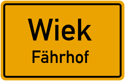 Straßenverzeichnis Wiek Fährhof