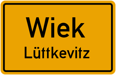 Straßenverzeichnis Wiek Lüttkevitz