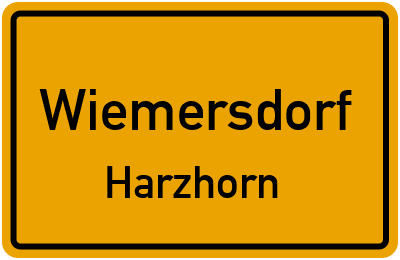 Straßenverzeichnis Wiemersdorf Harzhorn