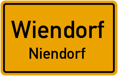 Straßenverzeichnis Wiendorf Niendorf