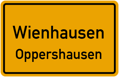 Ortsschild Wienhausen Oppershausen