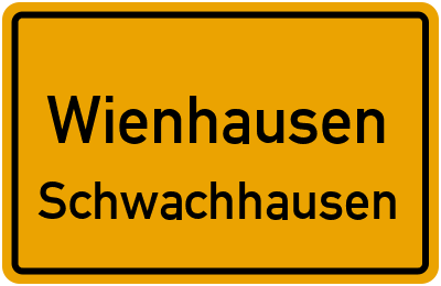 Ortsschild Wienhausen Schwachhausen