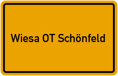 Branchenbuch Wiesa OT Schönfeld, Sachsen