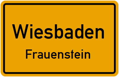 Straßenverzeichnis Wiesbaden Frauenstein