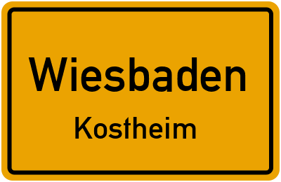 Straßenverzeichnis Wiesbaden Kostheim