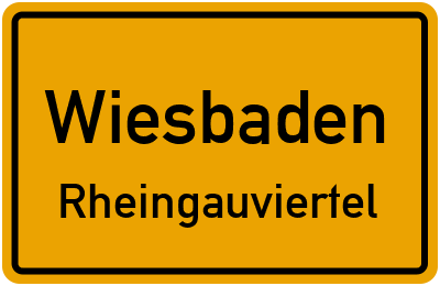 Straßenverzeichnis Wiesbaden Rheingauviertel