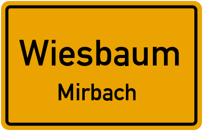 Straßenverzeichnis Wiesbaum Mirbach