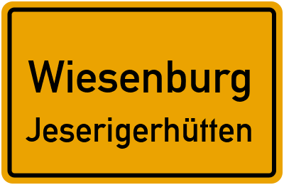 Straßenverzeichnis Wiesenburg Jeserigerhütten