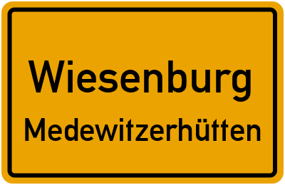 Straßenverzeichnis Wiesenburg Medewitzerhütten