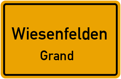 Straßenverzeichnis Wiesenfelden Grand