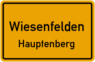 Straßenverzeichnis Wiesenfelden Hauptenberg