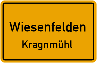 Straßenverzeichnis Wiesenfelden Kragnmühl