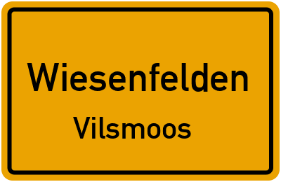 Straßenverzeichnis Wiesenfelden Vilsmoos