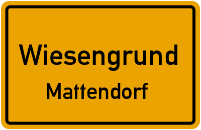 Straßenverzeichnis Wiesengrund Mattendorf