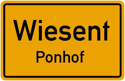 Straßenverzeichnis Wiesent Ponhof