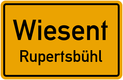 Straßenverzeichnis Wiesent Rupertsbühl