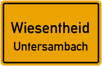 Straßenverzeichnis Wiesentheid Untersambach