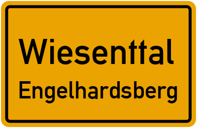 Ortsschild Wiesenttal Engelhardsberg