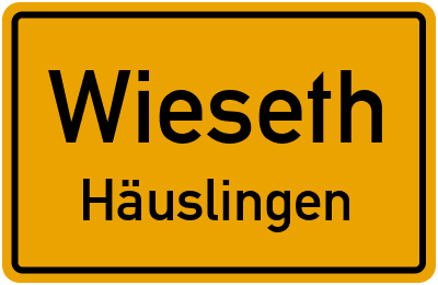 Straßenverzeichnis Wieseth Häuslingen