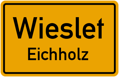 Straßenverzeichnis Wieslet Eichholz