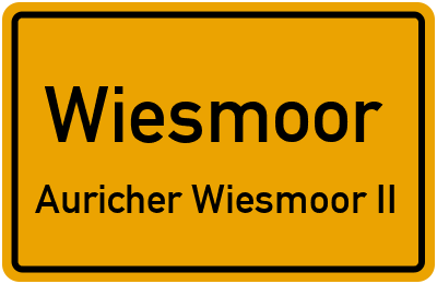 Straßenverzeichnis Wiesmoor Auricher Wiesmoor II