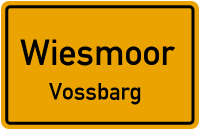Straßenverzeichnis Wiesmoor Vossbarg