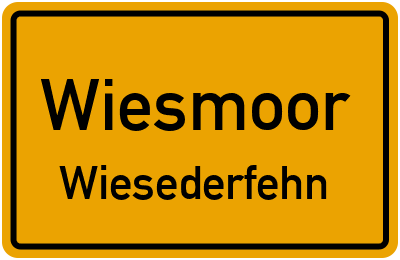 Straßenverzeichnis Wiesmoor Wiesederfehn
