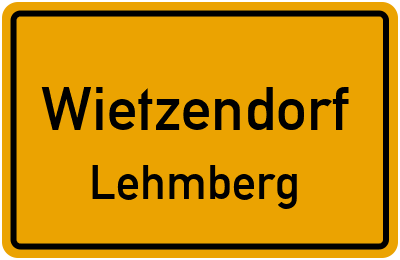 Ortsschild Wietzendorf Lehmberg