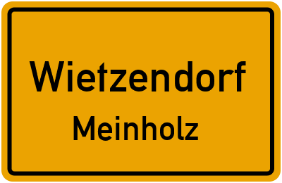 Ortsschild Wietzendorf Meinholz
