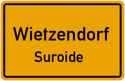 Ortsschild Wietzendorf Suroide