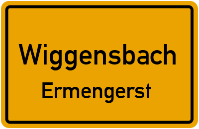 Ortsschild Wiggensbach Ermengerst