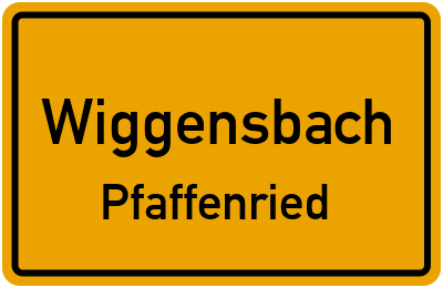 Straßenverzeichnis Wiggensbach Pfaffenried