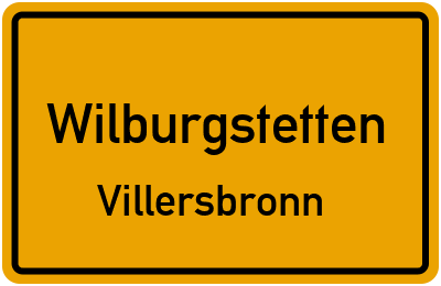 Straßenverzeichnis Wilburgstetten Villersbronn
