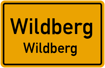 Ortsschild Wildberg Wildberg