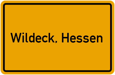 Ortsschild von Gemeinde Wildeck, Hessen in Hessen