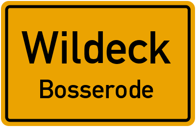 Straßenverzeichnis Wildeck Bosserode