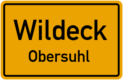 Straßenverzeichnis Wildeck Obersuhl