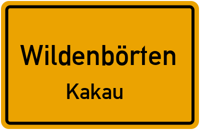 Straßenverzeichnis Wildenbörten Kakau